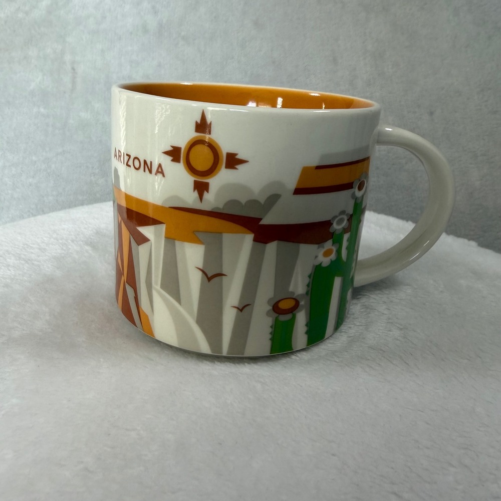 Starbucks You Are‎ Here Collection Arizona State Ceramic Coffee Mug 14 oz